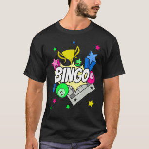 Camiseta Jogador de Bingo Lotto Bingo Winner Jogando Lotter