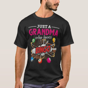 Camiseta Jogador de Bingo Nana Aposta Só Uma Avó Que Ama