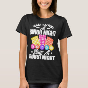 Camiseta Jogador De Bingo O Que Acontece Na Noite De Bingo