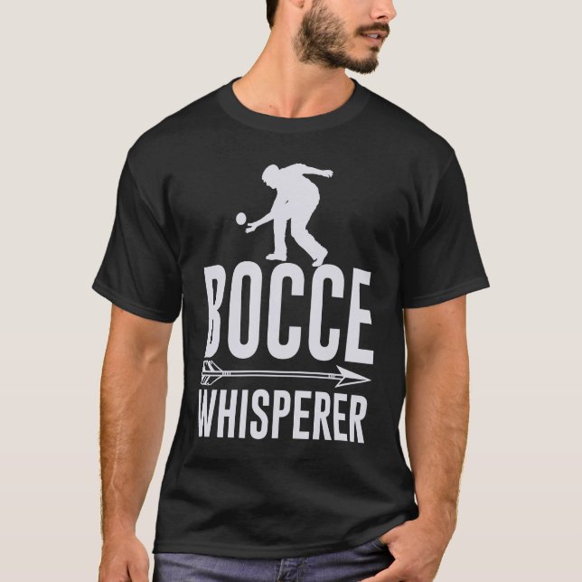 Camiseta Jogador de Bocce para Jogo Petânico (Frente)