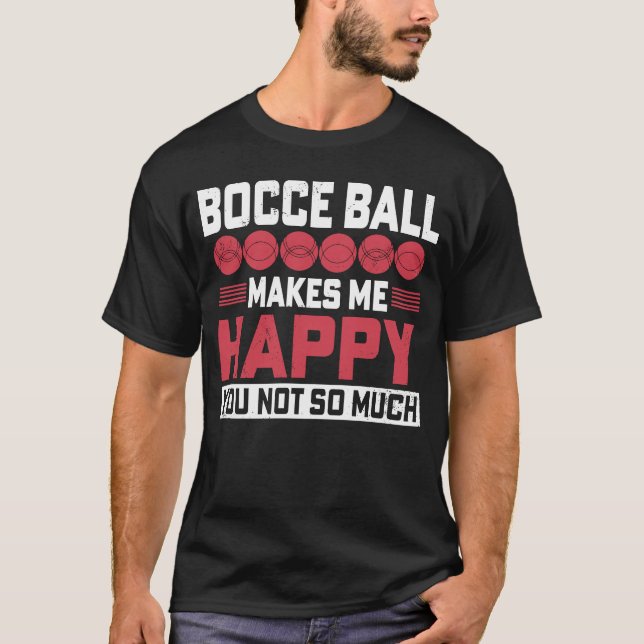 Camiseta Jogador de Bocce para Jogo Petânico 2 (Frente)
