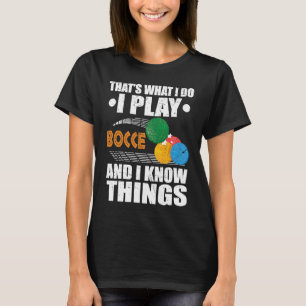 Camiseta Jogador de Bocce para Jogo Petânico 8