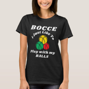 Camiseta Jogador de Bocha Dizer Humores Divertidos