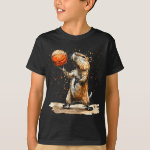 Camiseta Jogador de bola de basquete de basquetebol