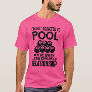 Camiseta Jogador de Bola de Bilhar Snooker Citação de Desig