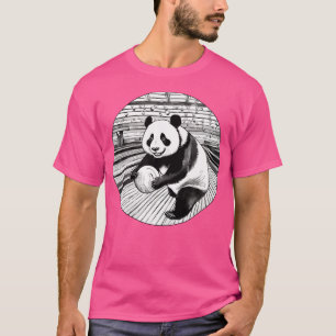 Camiseta Jogador De Boliche De Panda Engraçado Bowler Para 