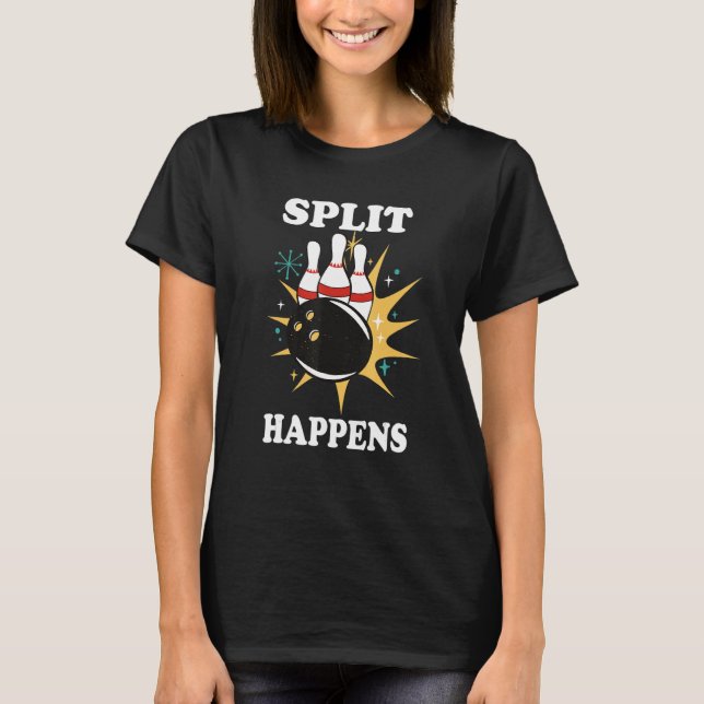Camiseta Jogador de Boliche Divide a Bola (Frente)