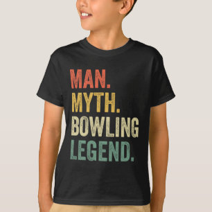 Camiseta Jogador de Boliche Homem Engraçado Mito Equipe de