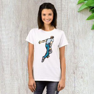 Camiseta Jogador de Boliche Retro Lançando Bola