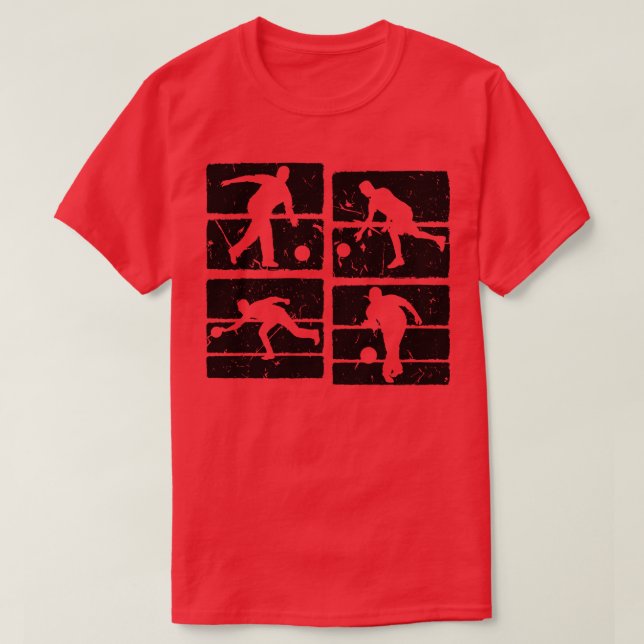 Camiseta Jogador de Boliches de Jersey Men da Boliche legal (Frente do Design)