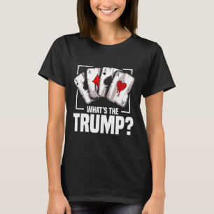 Camiseta Jogador de Bridge Rainha Amante de Jogo de Cartas