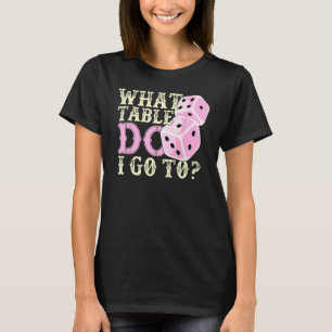 Camiseta Jogador de Bunco Engraçado Presente Que Mesa De Jo