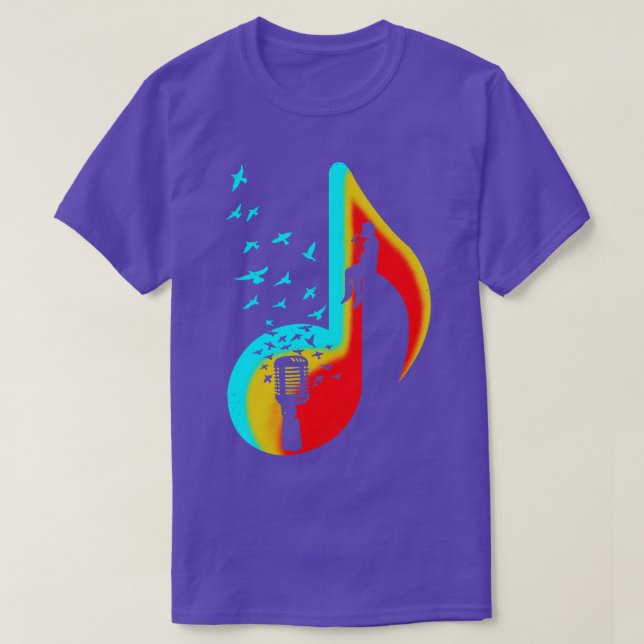 Camiseta Jogador de Cantor de Música (Frente do Design)
