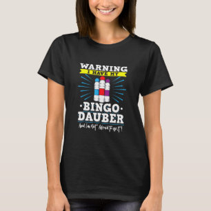 Camiseta Jogador De Cartão De Bingo Design Para Chamador - 