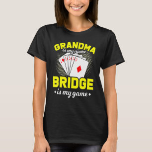 Camiseta Jogador de cartas de ponte avó