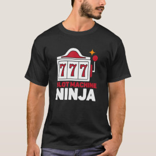Camiseta Jogador de cassetes Ninja do cassino Ninja