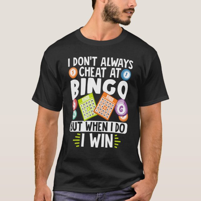 Camiseta Jogador de Chamador do Bingo Sortudo Bingo 1 (Frente)