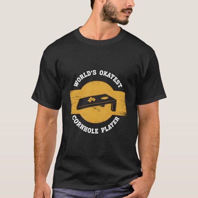 Camiseta Jogador de Cornhole Mais ou Menos do Mundo Cornhol (Frente)