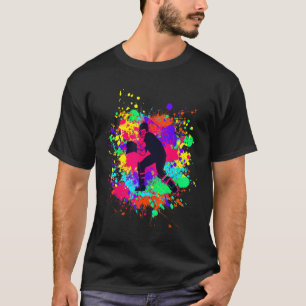 Camiseta Jogador de críquete Cool Splashes para hora dos es