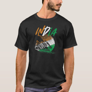 Camiseta Jogador de críquete da Equipe de Críquete da Índia
