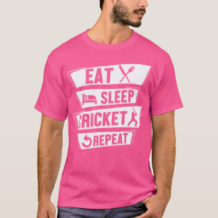 Camiseta Jogador de críquete desportivo coma críquete do so