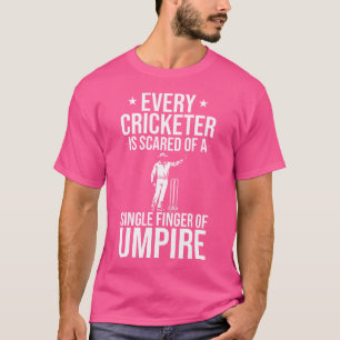 Camiseta Jogador de Críquete Jogador de Críquete Jogador de