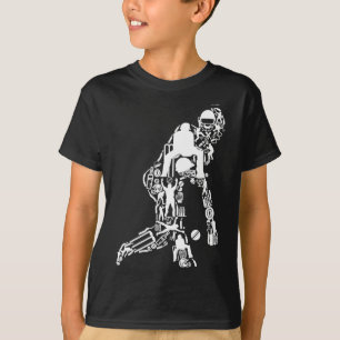 Camiseta Jogador de críquete para os símbolos do esporte