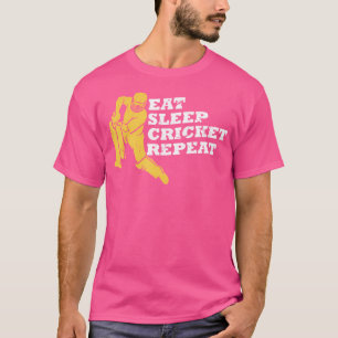 Camiseta Jogador de críquete Repetir Críquete do Cricketer