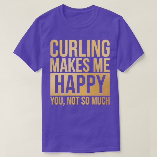Camiseta Jogador de Curling 1 (Frente do Design)