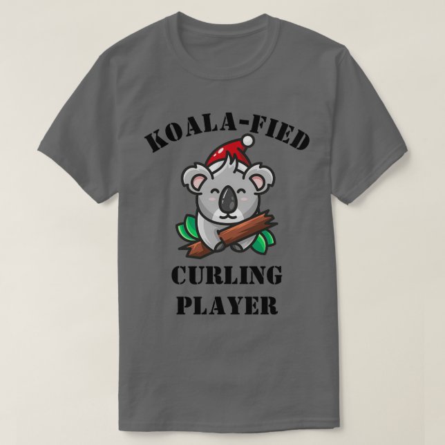 Camiseta Jogador De Curling Koalafied Gift Ideia Engraçada  (Frente do Design)