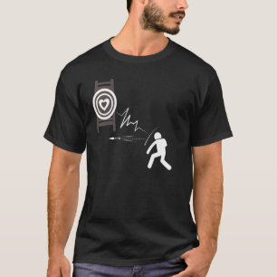 Camiseta Jogador de dardos bonitinho masculinos Dart Board