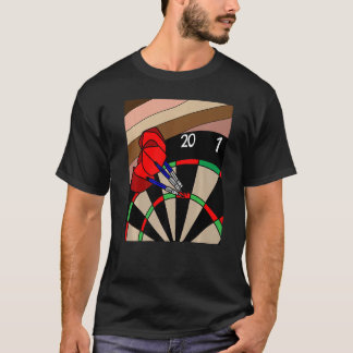 Camiseta Jogador de dardos com dardos