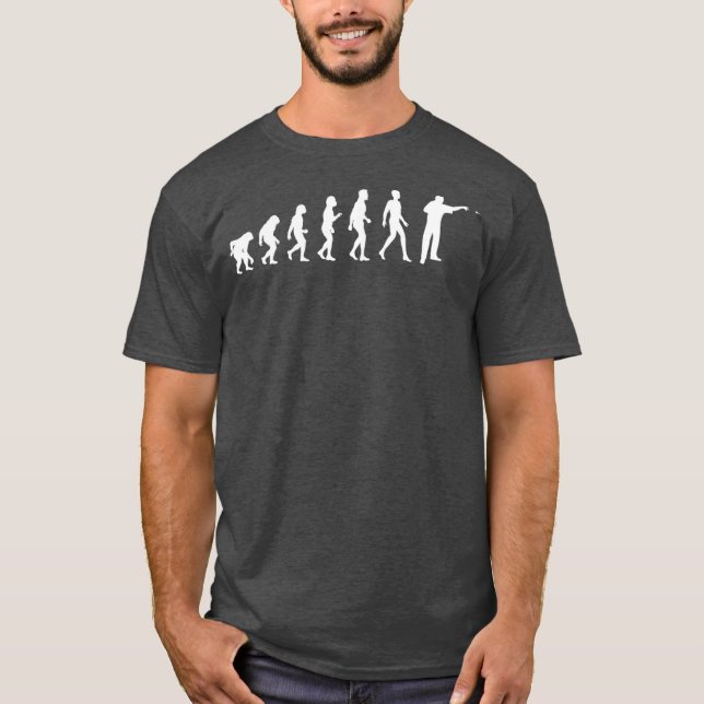 Camiseta Jogador de dardos e evolução (Frente)