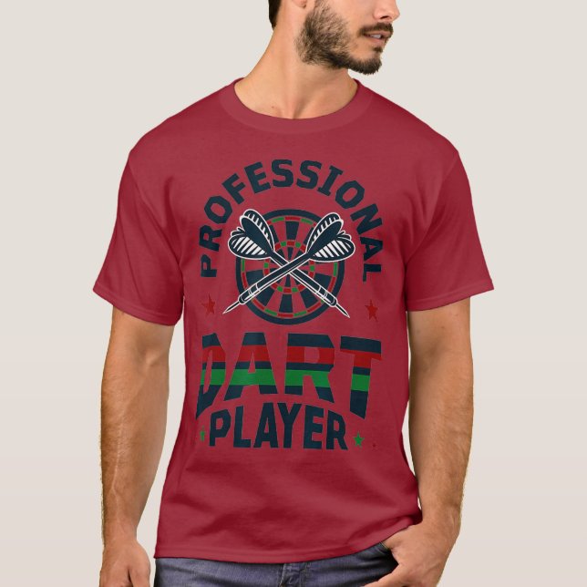 Camiseta Jogador de dardos profissional - Dartboard - Darts (Frente)
