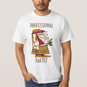 Camiseta Jogador de dardos profissional, editar texto