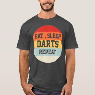 Camiseta Jogador de dardos retro Engraçado Premium de prese