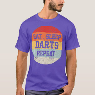Camiseta Jogador de dardos retrorreflector Vintage Engraça