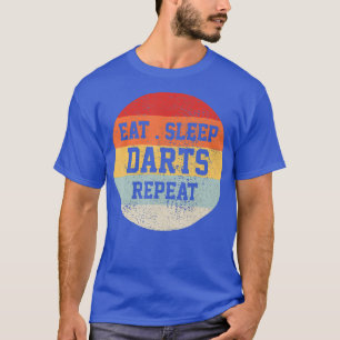 Camiseta Jogador de dardos retrorreflector Vintage Engraçad