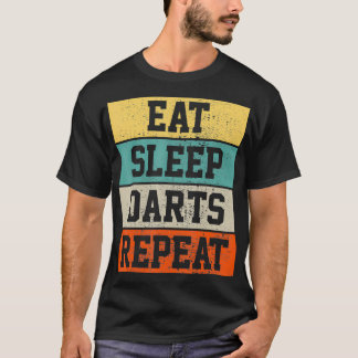 Camiseta Jogador de dardos retrorreflector Vintage Engraçad