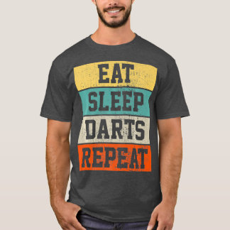 Camiseta Jogador de dardos retrorreflector Vintage Engraçad