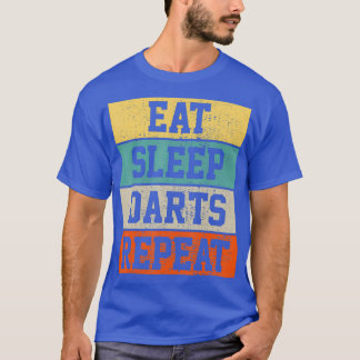 Camiseta Jogador de dardos retrorreflector Vintage Engraçad