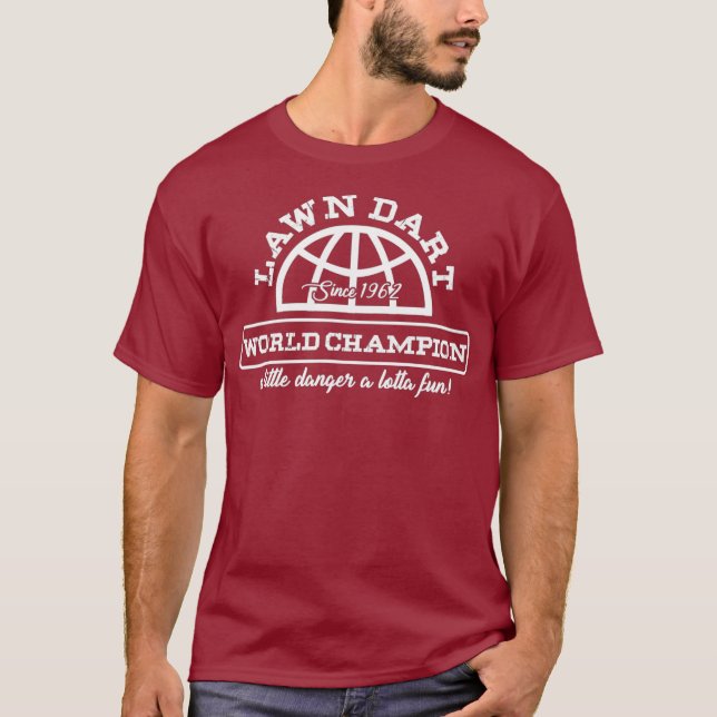 Camiseta Jogador de Dart 1962 campeão mundial Bullseye (Frente)