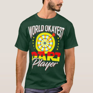 Camiseta Jogador de Dart Engraçado do Okayest