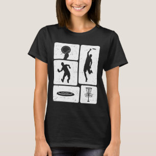 Camiseta Jogador de Disc Golf Engraçado Disco Voador Legal