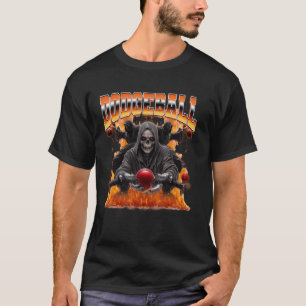 Camiseta Jogador de Dodgeball Ceifador Estilo Bootleg 90s