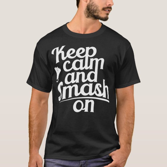 Camiseta Jogador de emblema do treinador de emblema Badmint (Frente)