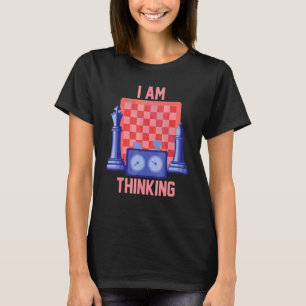 Camiseta Jogador de Esporte de Xadrez Jogo de Tabuleiro Est