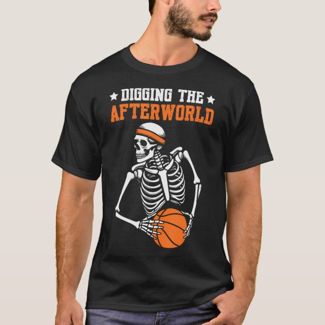 Camiseta Jogador de esqueleto de basquetebol Streetball - H (Frente)