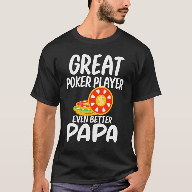 Camiseta Jogador de excelente ainda melhor Papa jogando org (Frente)
