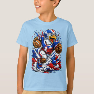 Camiseta Jogador de Futebol Águia Patriótica EUA #1